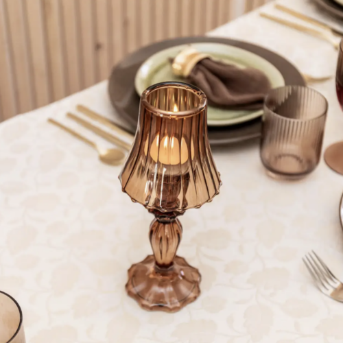 Amber Tealight Holder